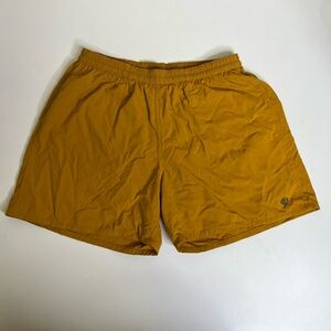 Duck Camp Men's Mustard Yellow M's Scout Shorts 5" - Size Small